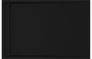 30mm Slate 1700x800mm Rectangular Tray & Waste - Black